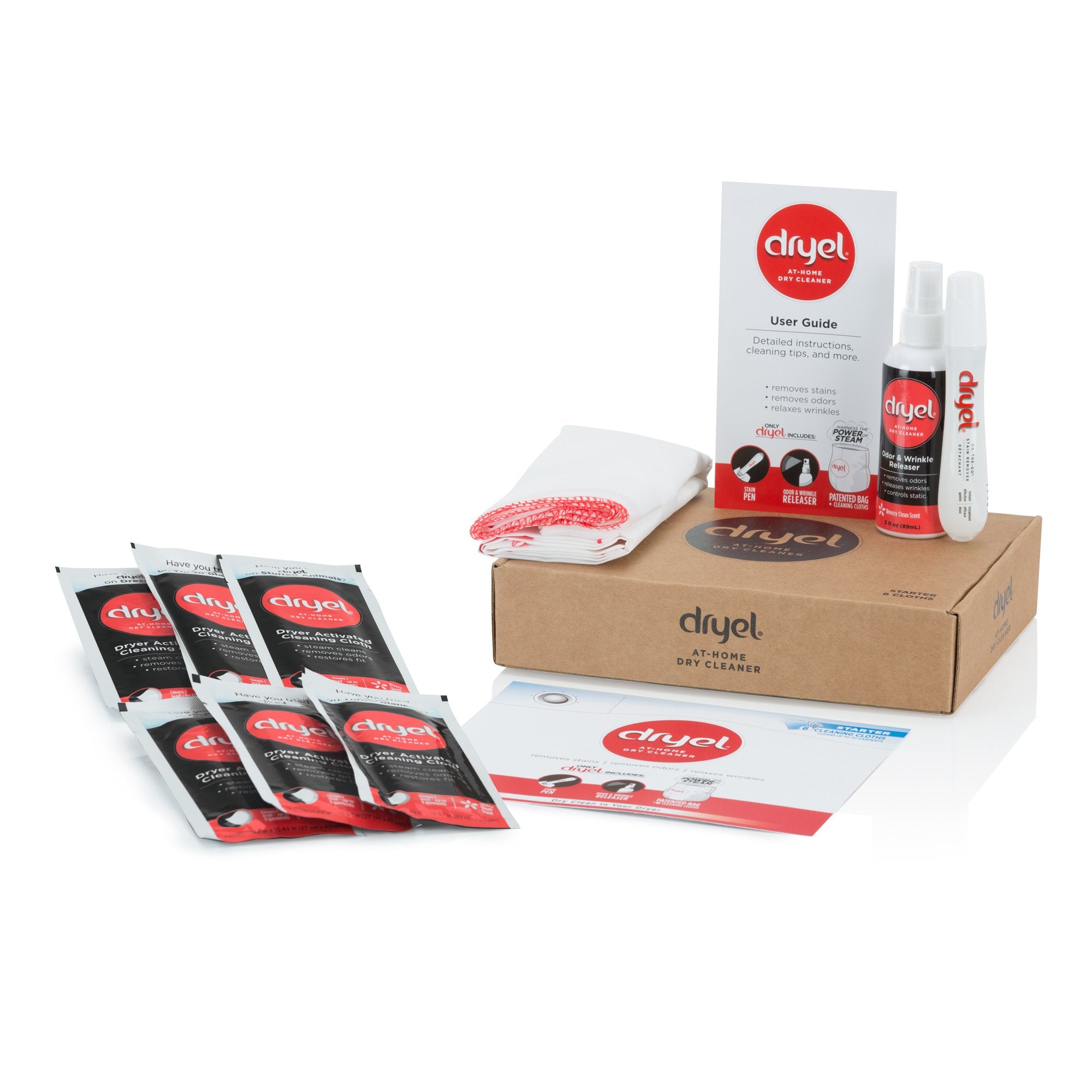 dryel starter kit front view showing components and convenience