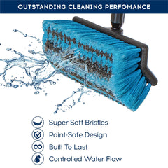 DSV Standard close-up of 10-inch soft bristles protecting paint while lifting dirt