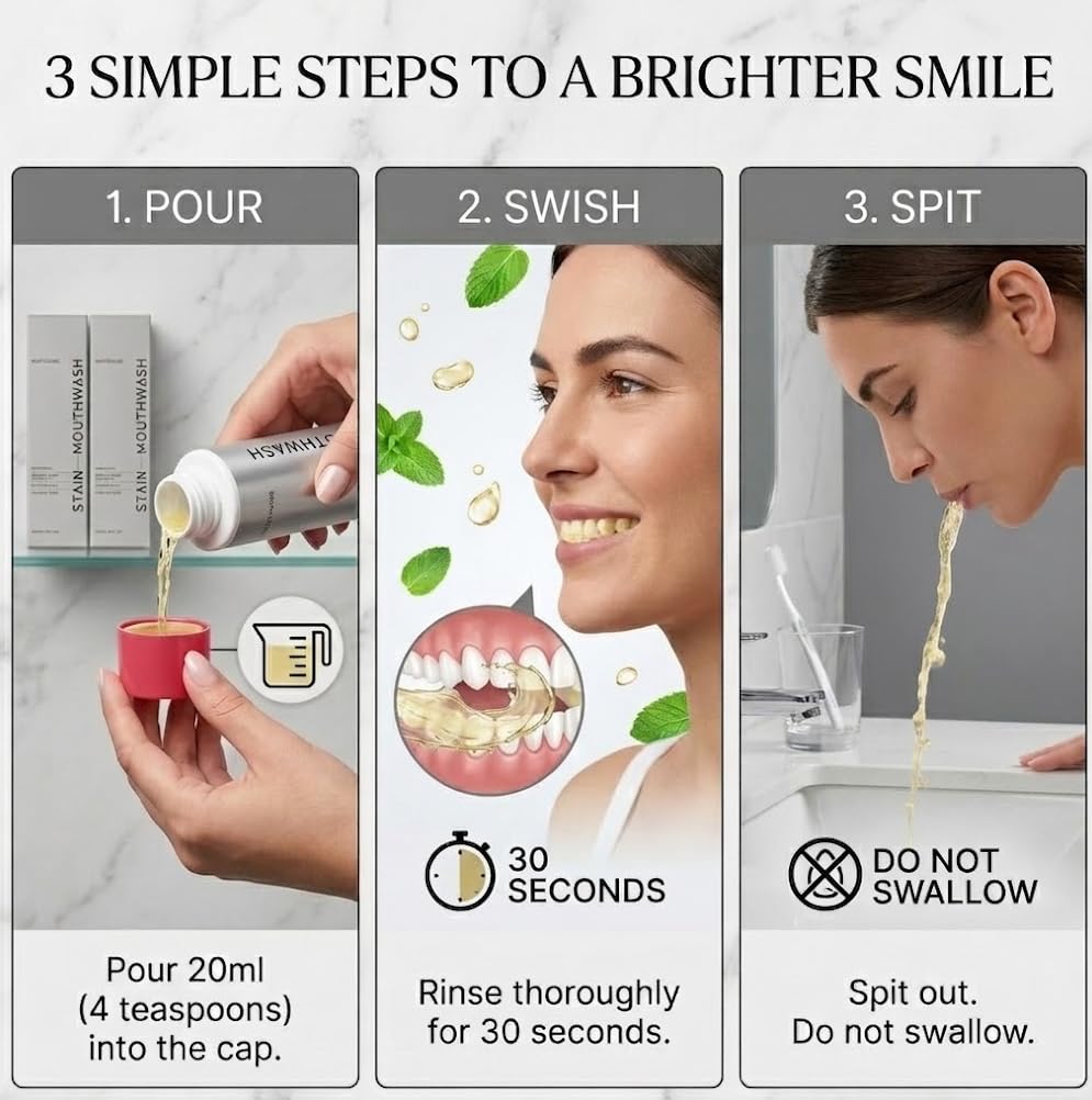 DTMIEAXN person rinsing mouth showing fresh breath confidence after use