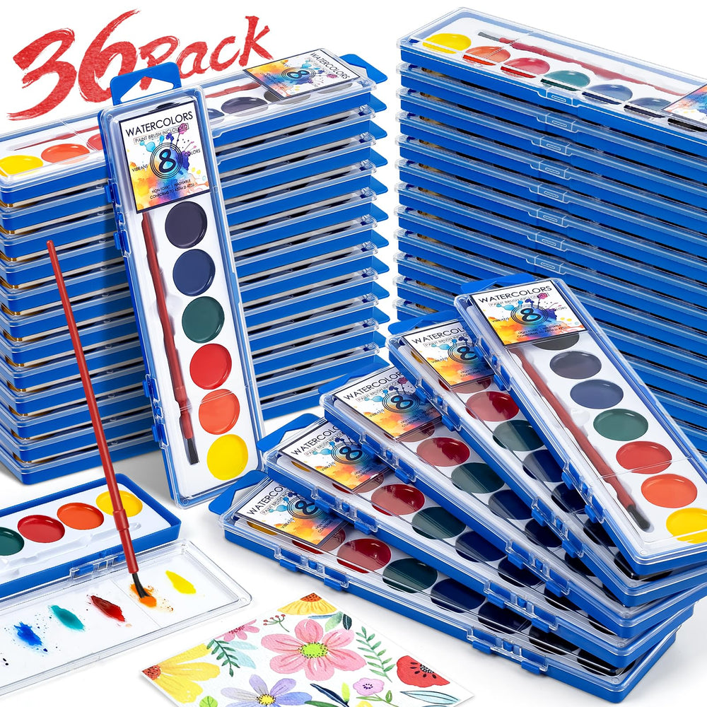 Duchong front open box showing eight colors and brush, easy distribution benefit