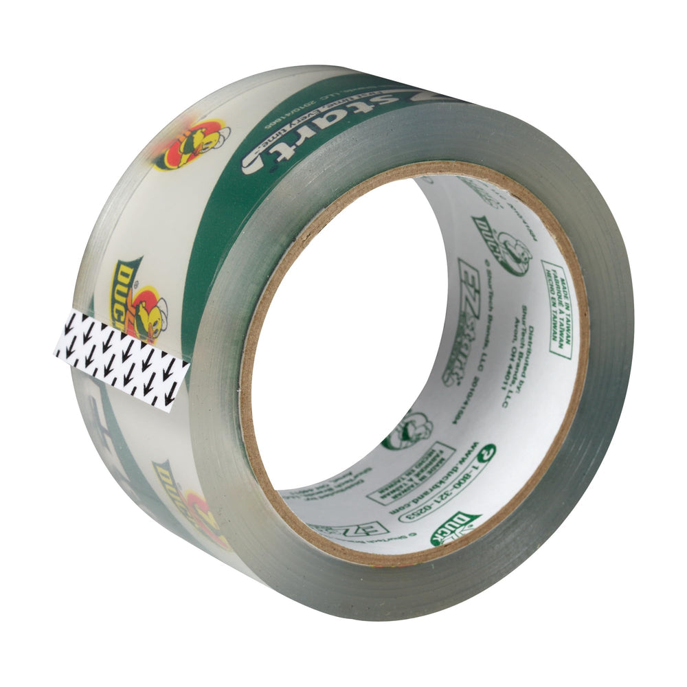 Duck tape close-up of roll edge highlighting smooth unwind and easy start