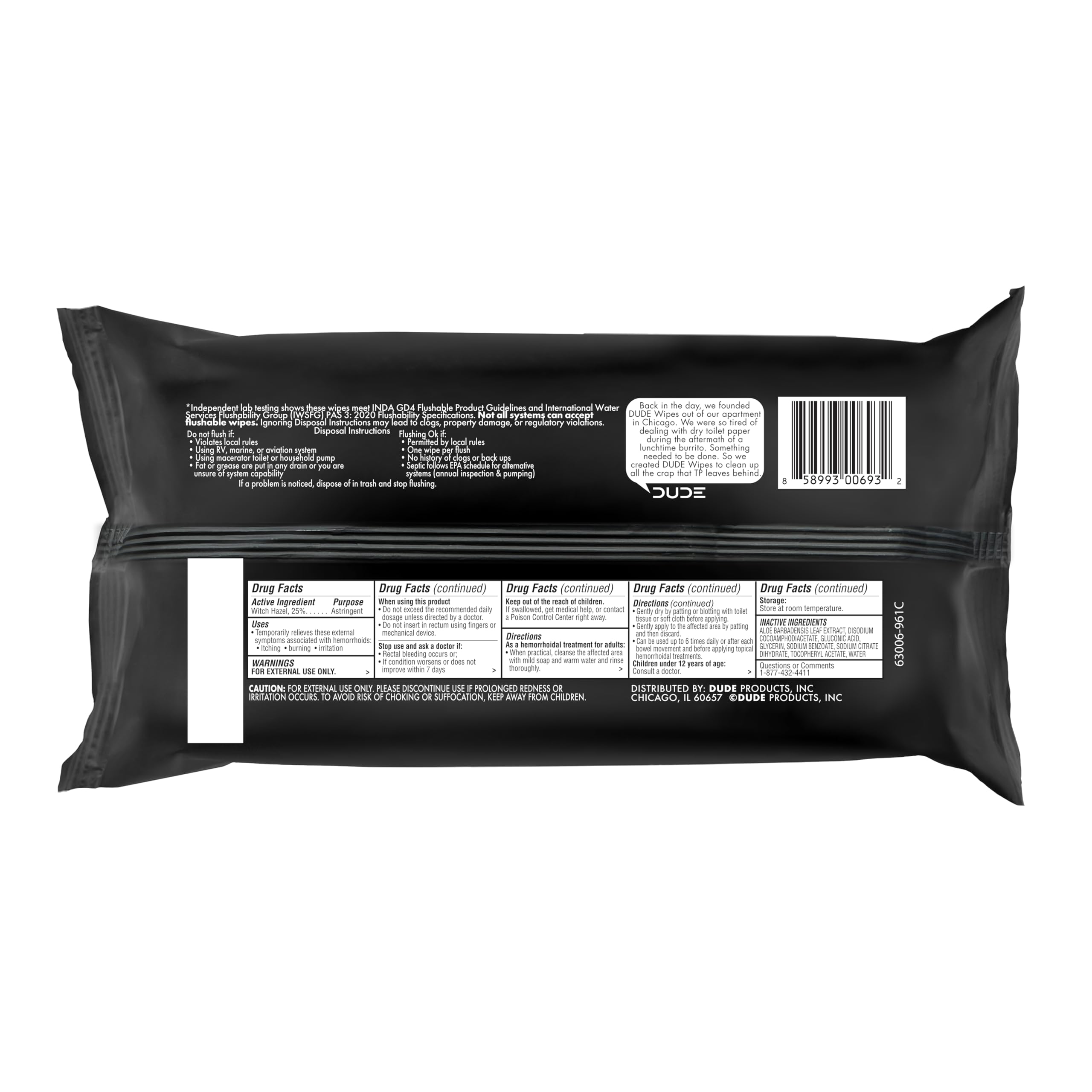 Stack of DUDE Wipes 144-count packs illustrating value and long-lasting supply