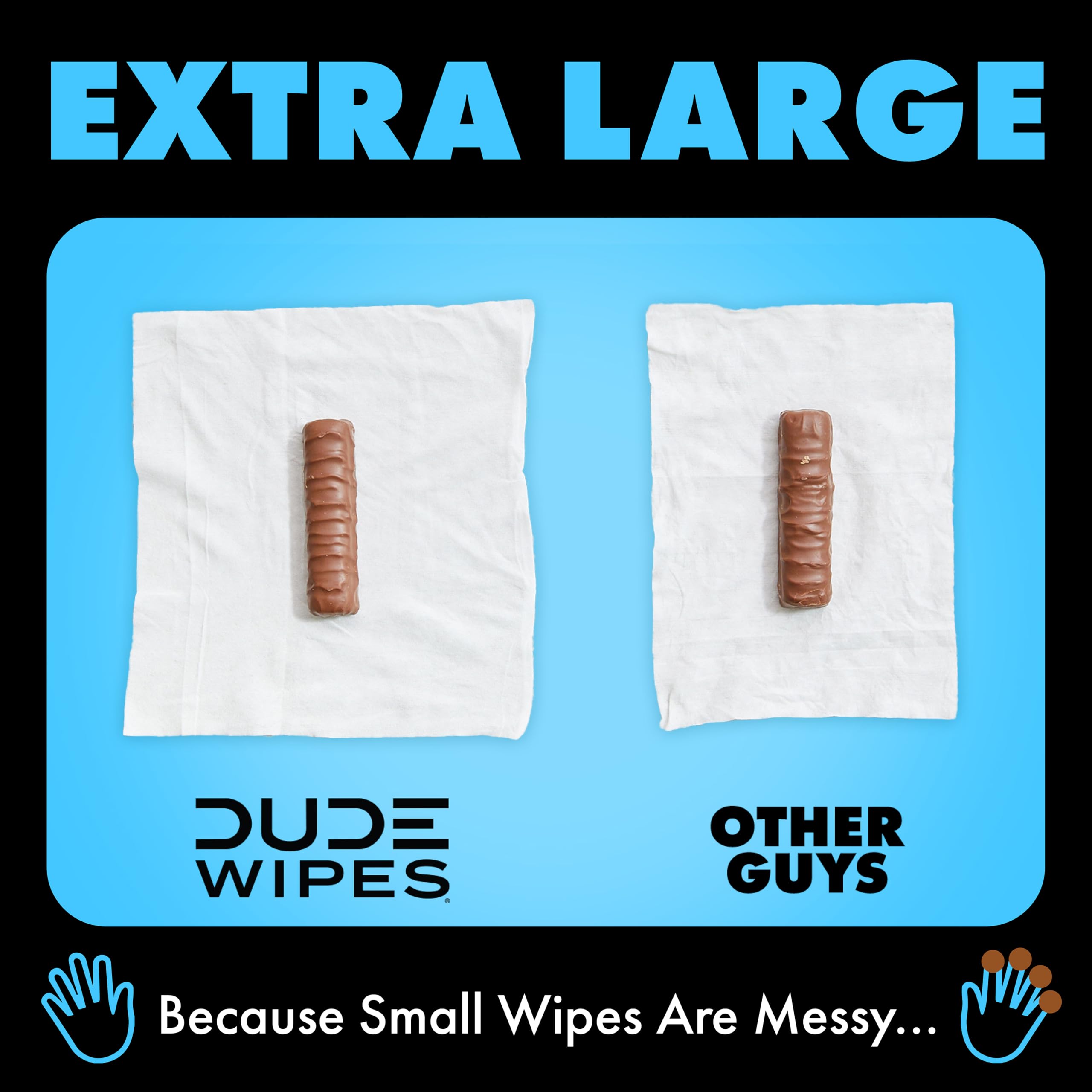 DUDE Wipes label close-up highlighting plant-based ingredients list