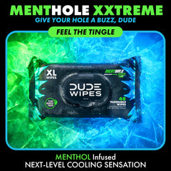 DUDE Wipes close-up texture of wipe highlighting soft plant-based fibers