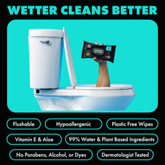 DUDE Wipes fiber texture detail highlighting plant-based, biodegradable material