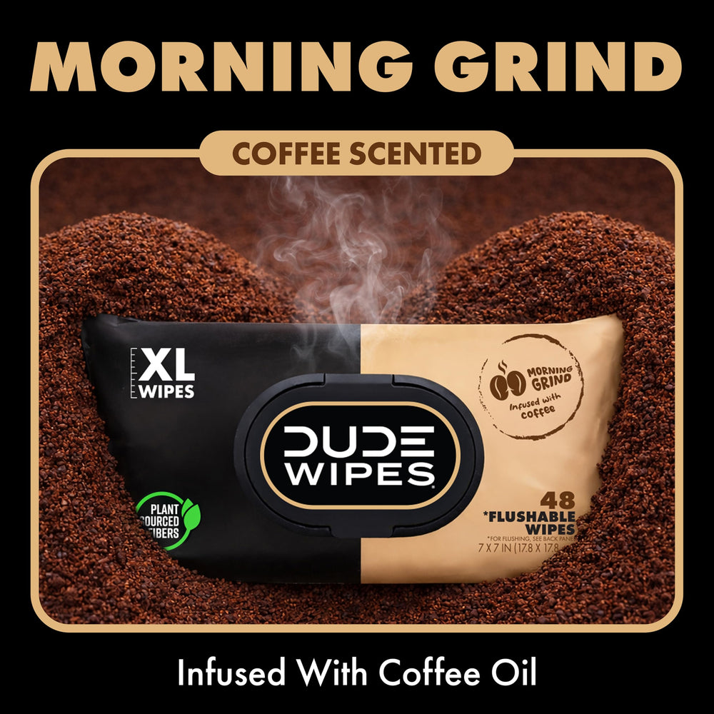 DUDE Wipes open pack with visible moist wipes for quick access benefit