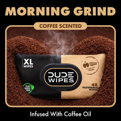 DUDE Wipes open pack with visible moist wipes for quick access benefit