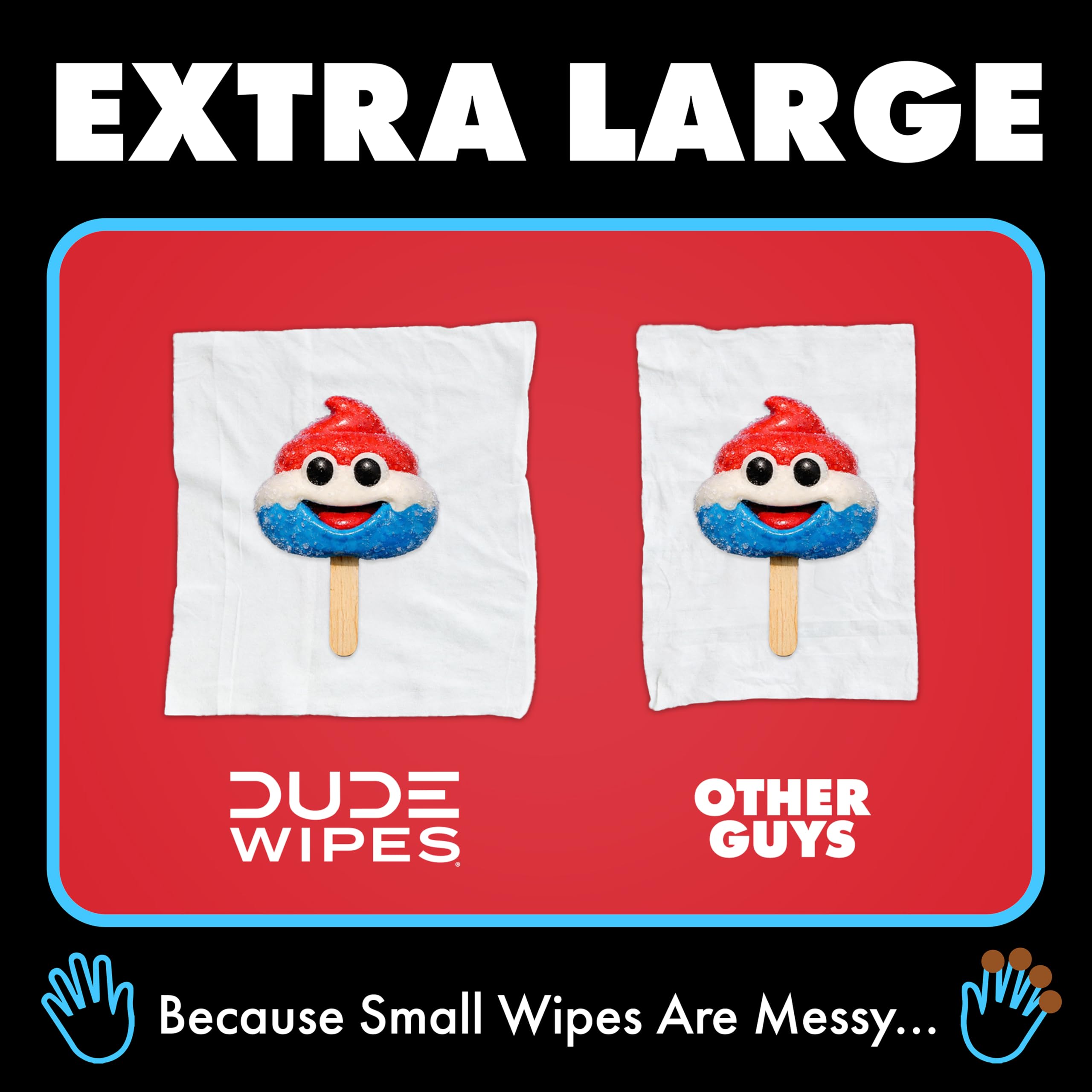 DUDE Wipes in bathroom lifestyle scene offering refreshing scent and convenience