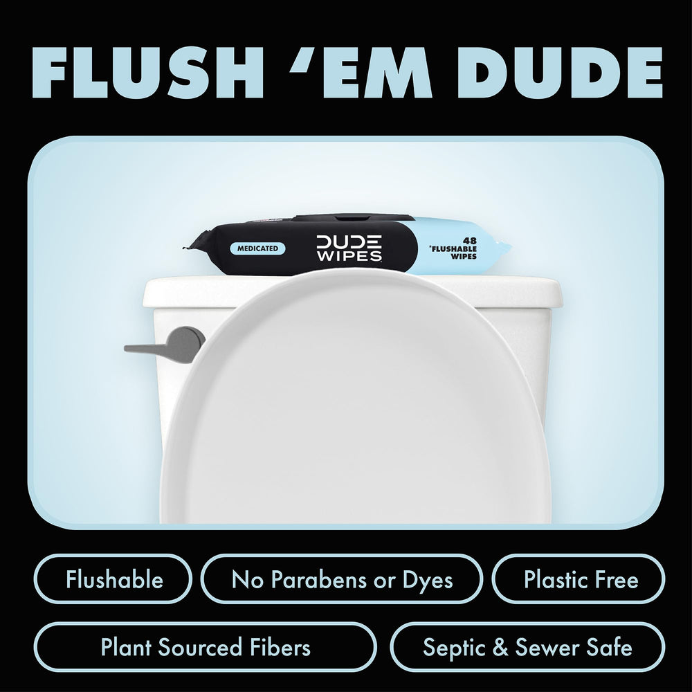 DUDE Wipes textured close-up showing plush plant-sourced fibers for gentle cleaning
