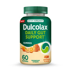 Dulcolax front packaging showing bottle and orange flavor for easy identification and trust