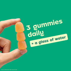 scattered Dulcolax gummies on table illustrating chewable format and everyday accessibility