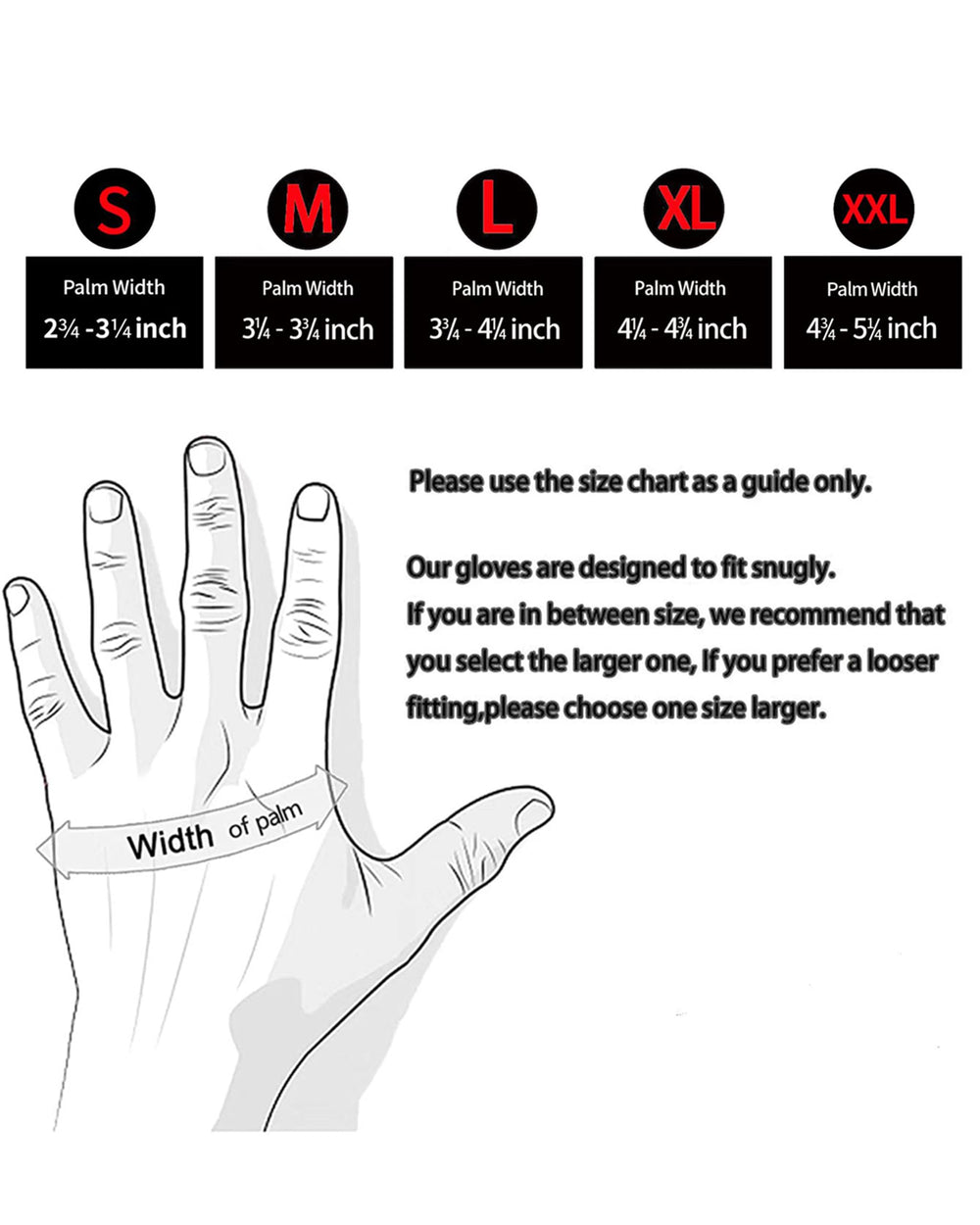 DULFINE size L comparison on a hand showing fit and ergonomic comfort