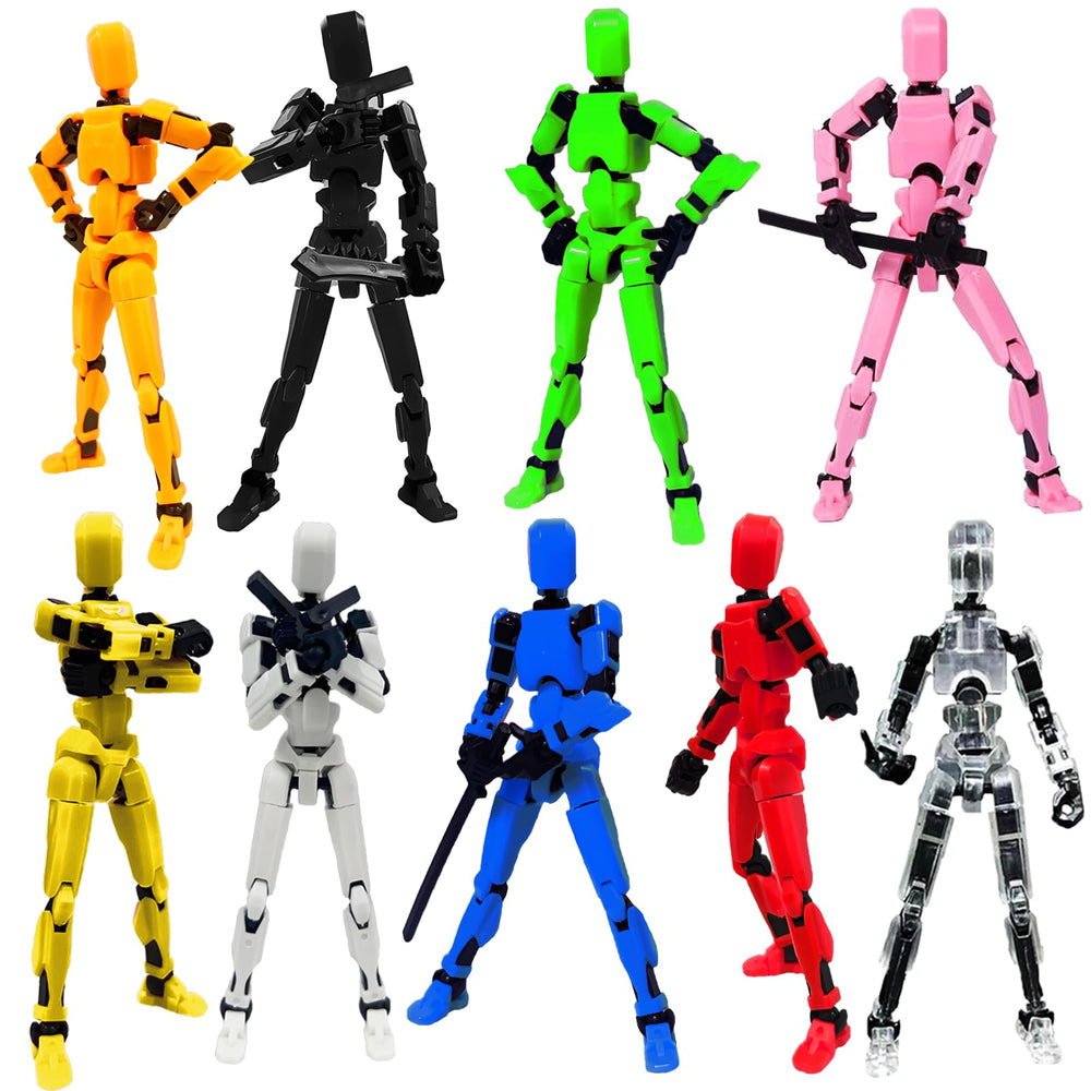 Dumwick Titan 13 front packaging showing assembled figures and set benefit of instant display