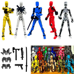 Dumwick Titan 13 front view showing poseable joints and display-ready look
