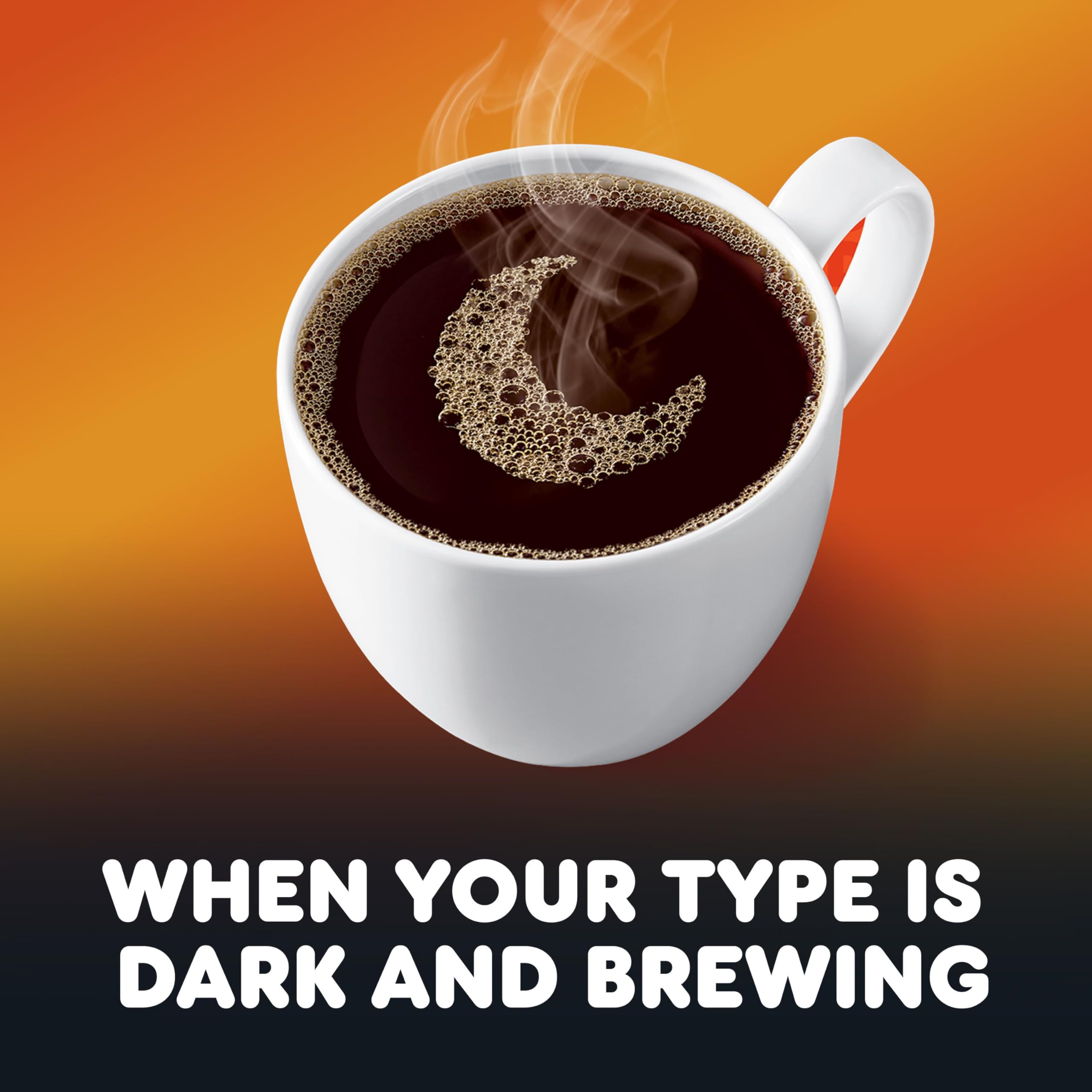 Dunkin' poured cup with cream showing how Midnight pairs well with dairy