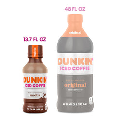 Dunkin' bottle cap and neck detail demonstrating resealable convenience