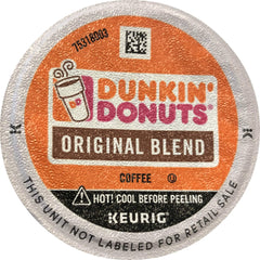Dunkin' front packaging showing 96-count pods and quick coffee access benefit