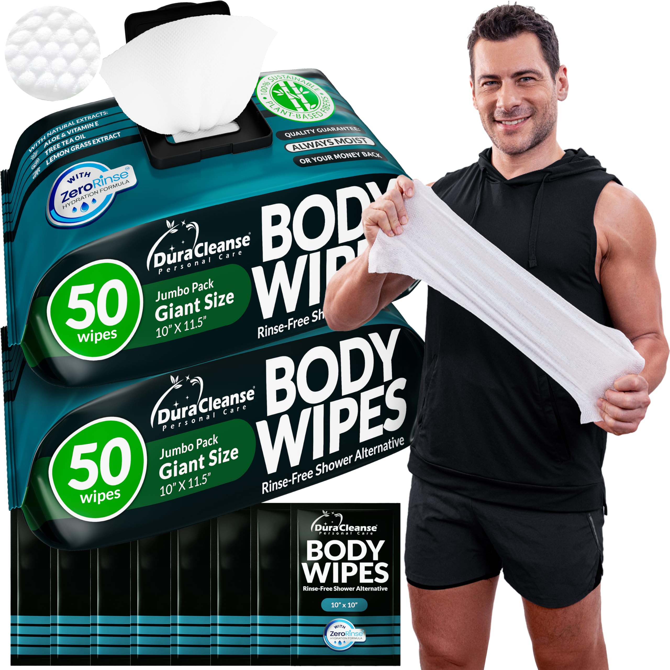 Dura Cleanse front pack showing tub and label for quick identification and storage