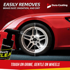 DURA-COATING TECHNOLOGY Wheely Clean close-up of liquid texture demonstrating strong cleaning