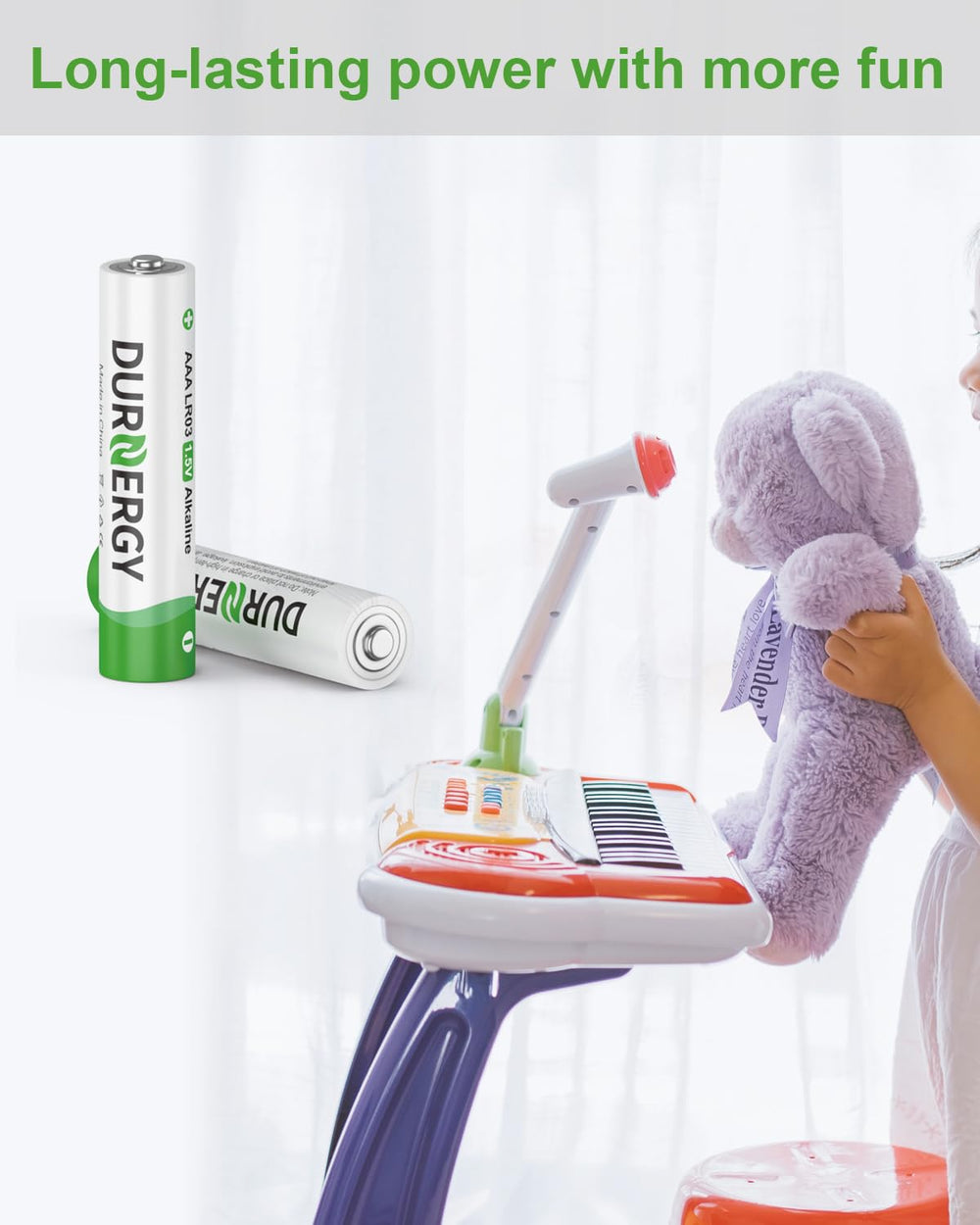 DURNERGY AAA in an emergency kit highlighting long 10-year shelf life benefit