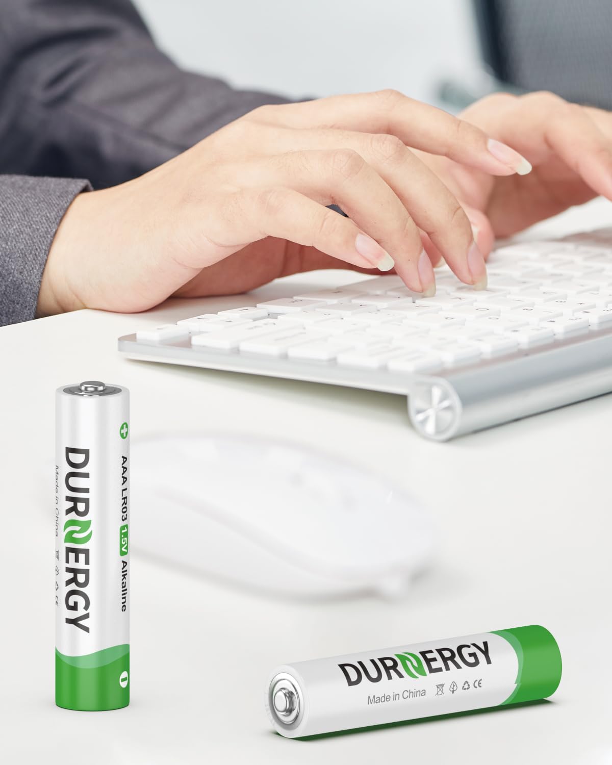 DURNERGY AAA powering an outdoor flashlight illustrating dependable light output