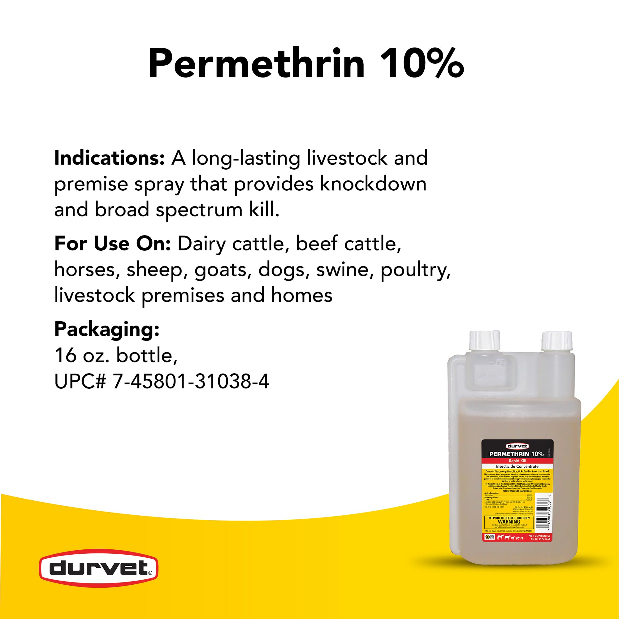 Durvet permethrin being sprayed in a barn demonstrating effective pest reduction coverage