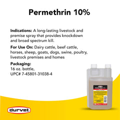 Durvet permethrin being sprayed in a barn demonstrating effective pest reduction coverage
