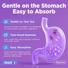 duwhot two gummies on hand showing serving size and portability