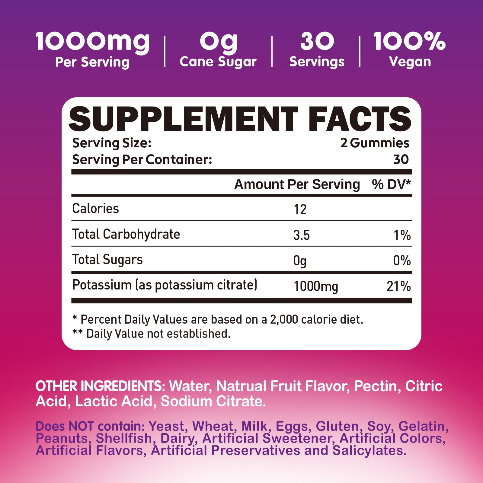 duwhot label and nutrition facts close-up, clear ingredient transparency