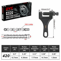DYCTAHO chain breaker tool included kit showing easy sizing benefit