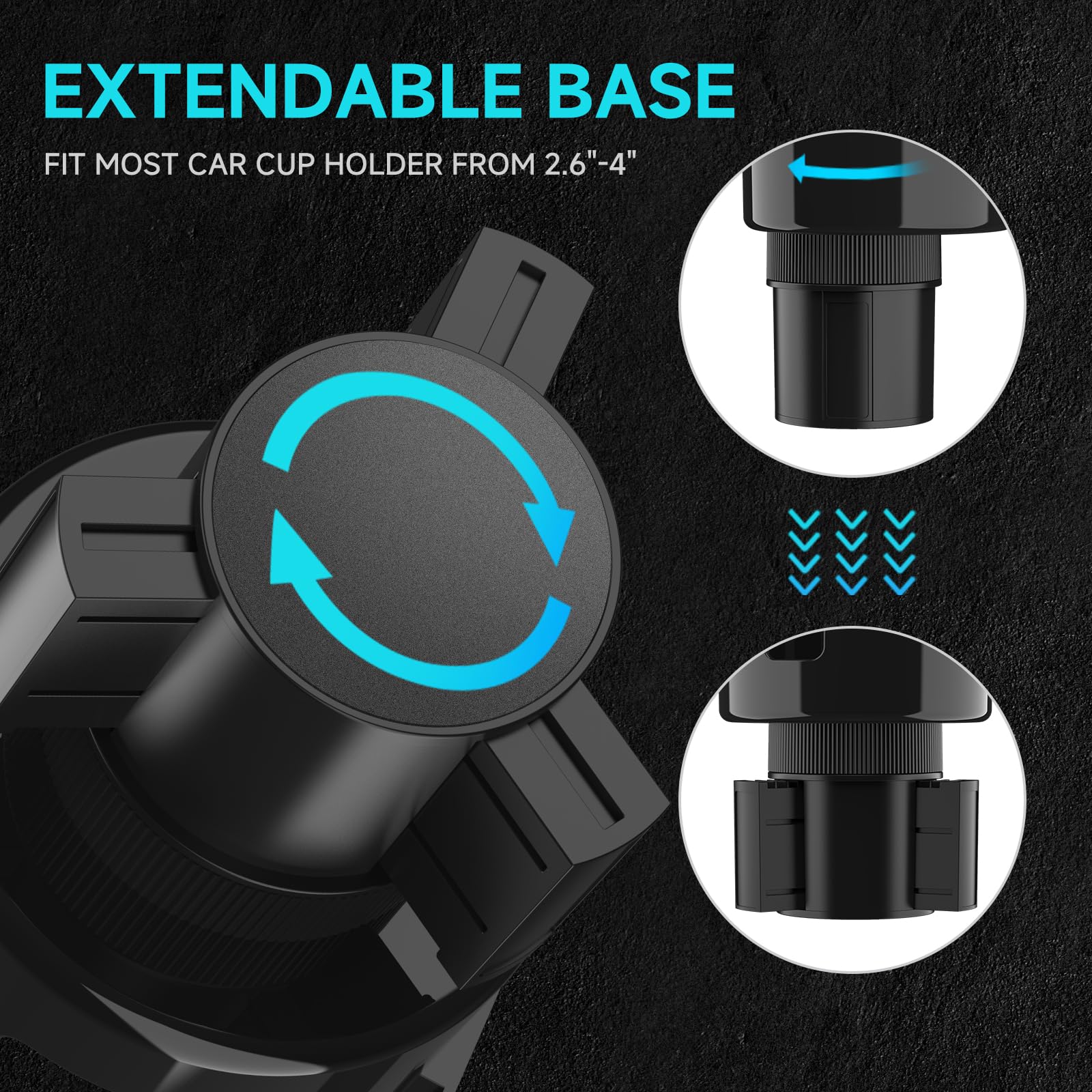 DYLEN phone slot detail holding smartphone for hands-free viewing