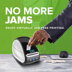 DYMO printing a shipping label fast, illustrating time savings benefit