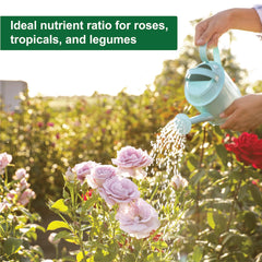 Prepared solution in a clear container made from Dyna-Gro concentrate showing ready-to-use feed benefits