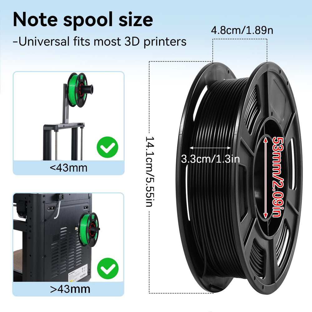Dynta filament close-up showing smooth 1.75mm strand and consistent texture for reliable extrusion