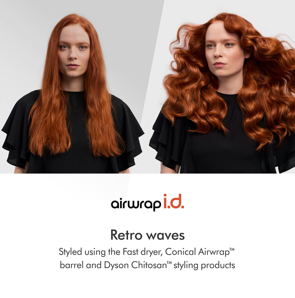 Dyson Airwrap i.d. app screen showing personalization questions and recommendations