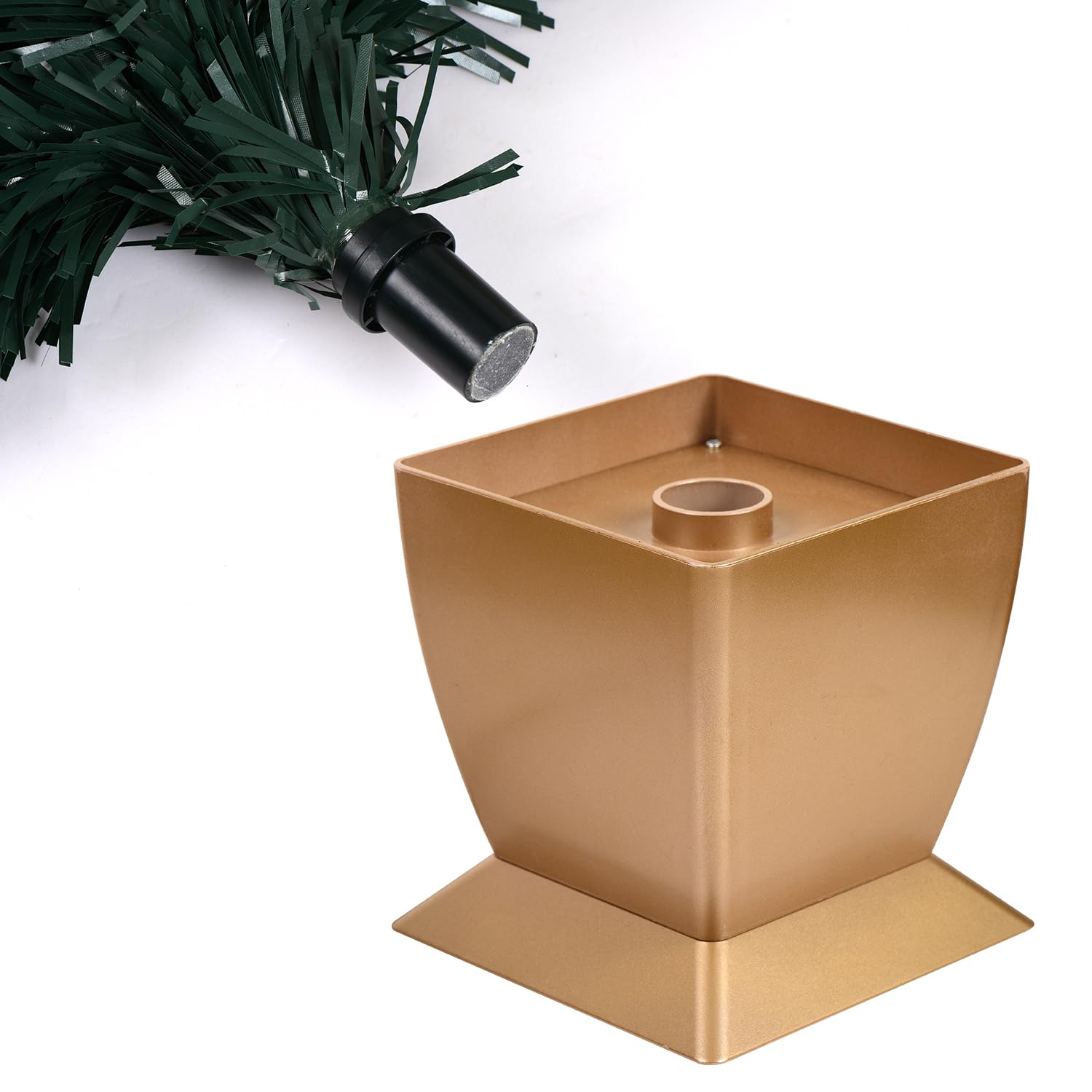 e crafty tree displayed on a desk providing festive color and space-saving décor