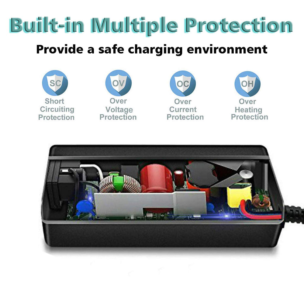 E ERSY charger connected to Dell Inspiron laptop for reliable charging benefit