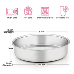 E-far mirror finish close-up highlighting smooth surface for easy cake release