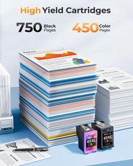 E-Z Ink close-up of color 63 cartridge displaying color ports and clean nozzles