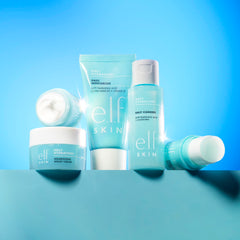 e.l.f. cleanser texture close-up highlighting gentle citric-acid exfoliating benefit