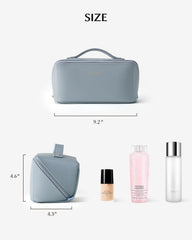 EACHY in suitcase staged travel scene showing convenient packing benefit