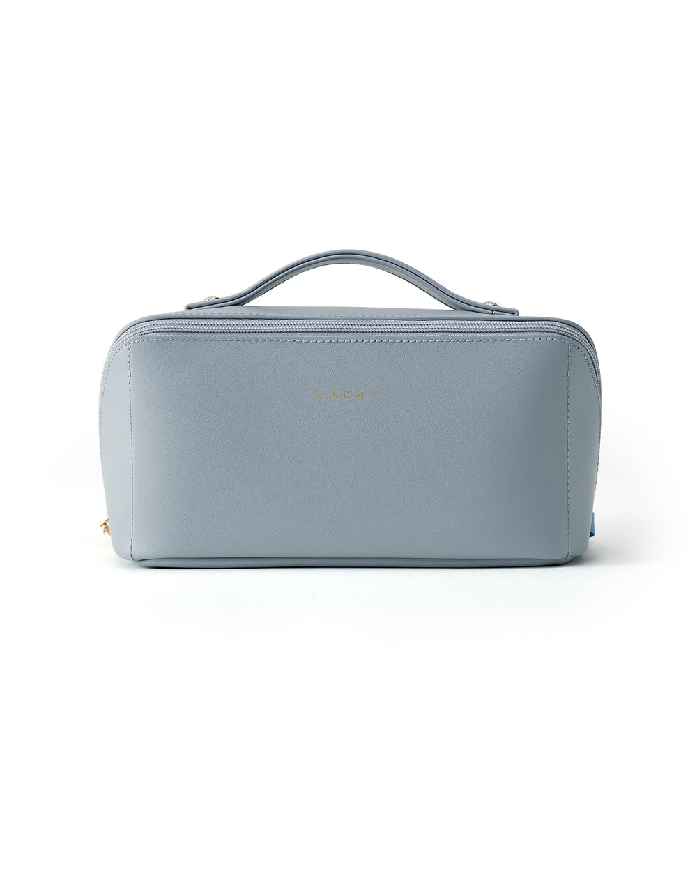 EACHY size comparison with hand showing medium capacity and travel-friendly scale