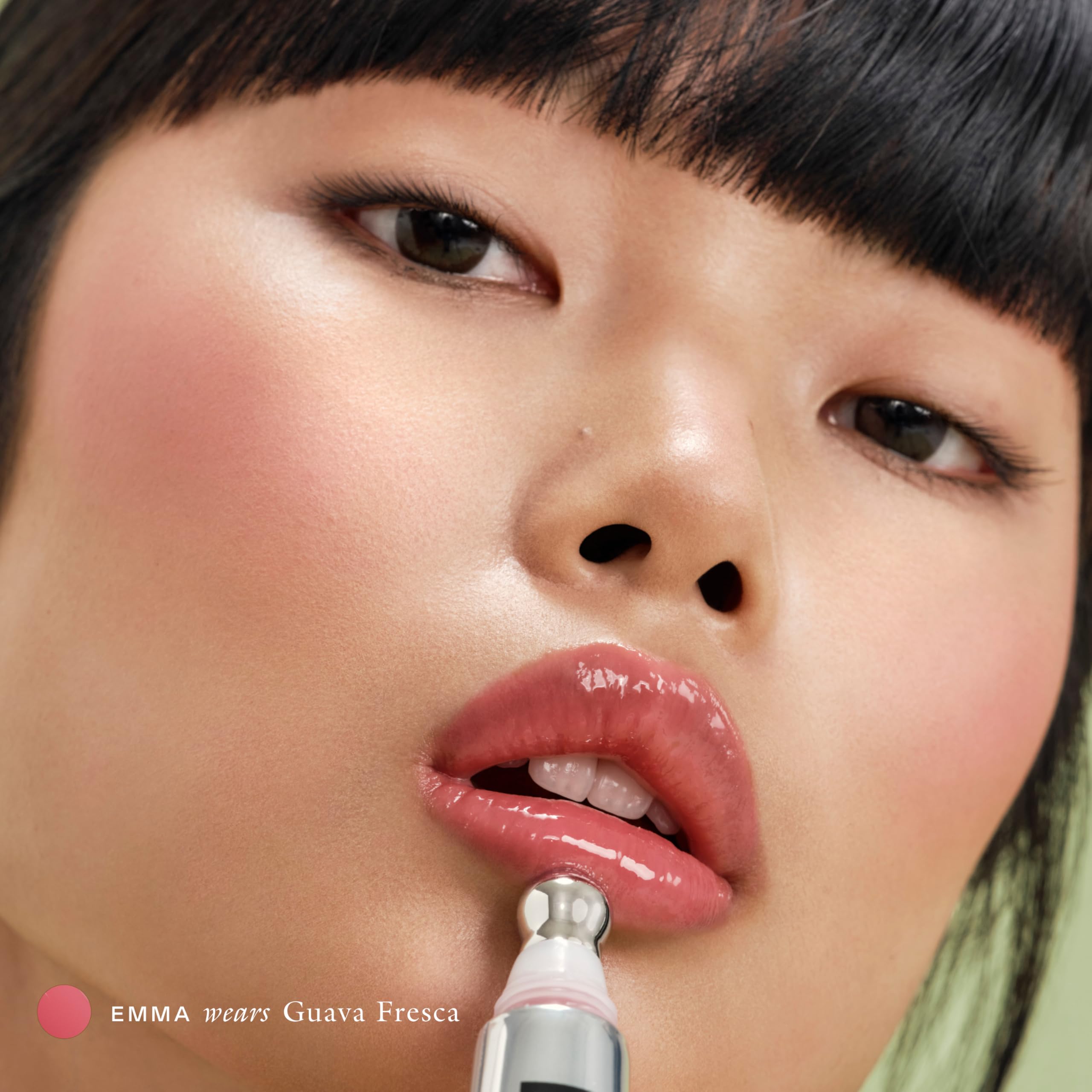 EADEM before and after lips demonstrating reduced flakes and smoothness