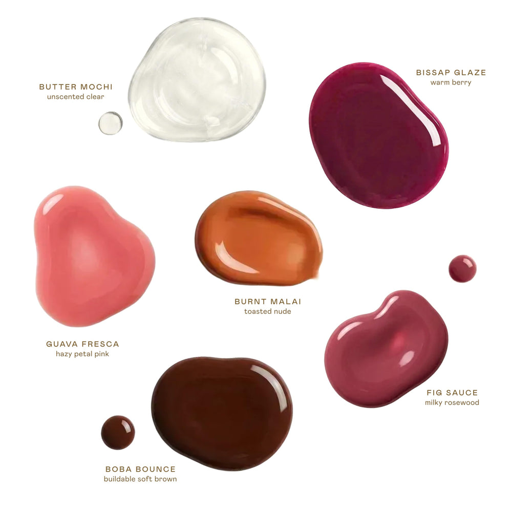 EADEM gloss tucked in a handbag showing ready-to-wear convenience benefit: travel-friendly