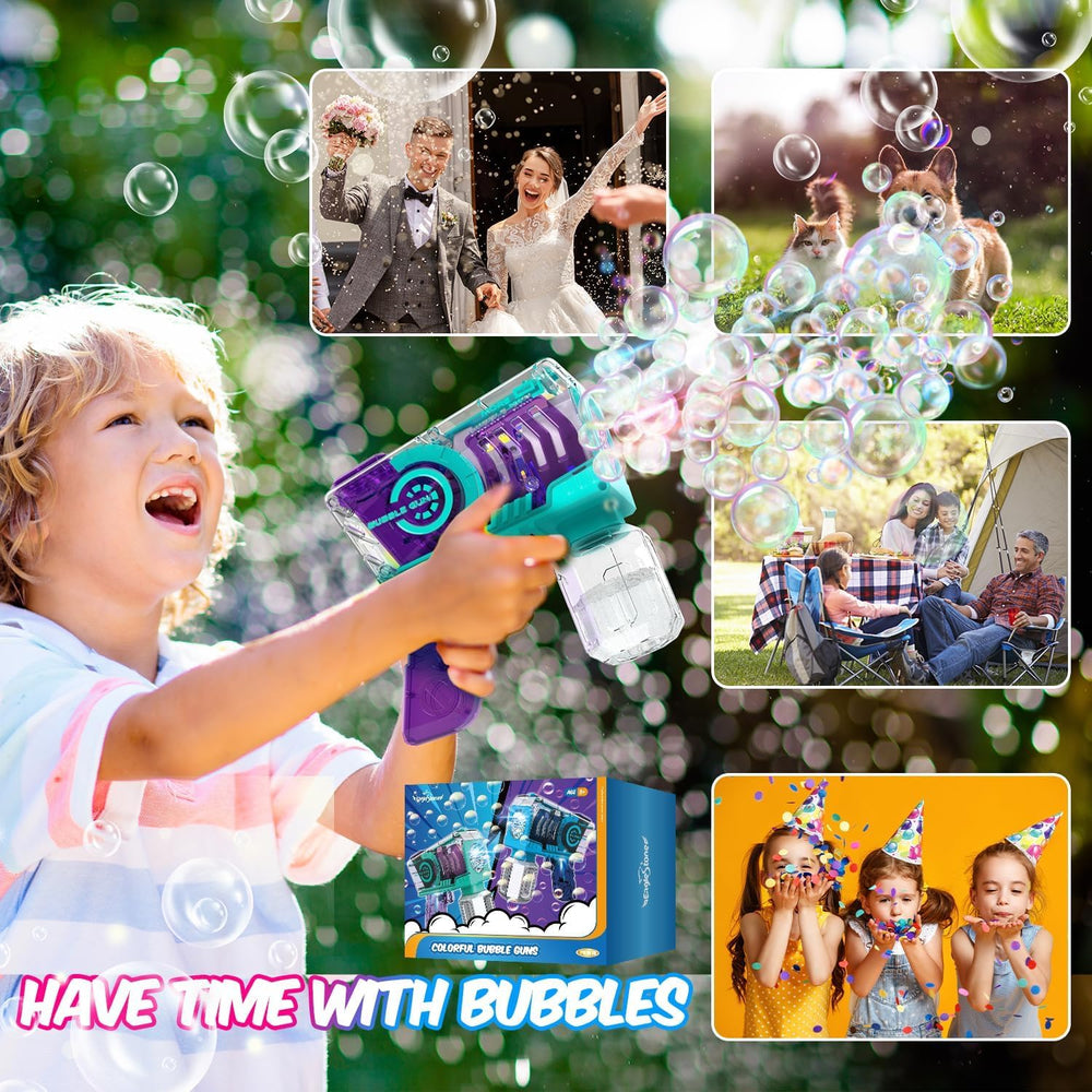 EagleStone bubble solution bottles and 20 refill packets for extended play