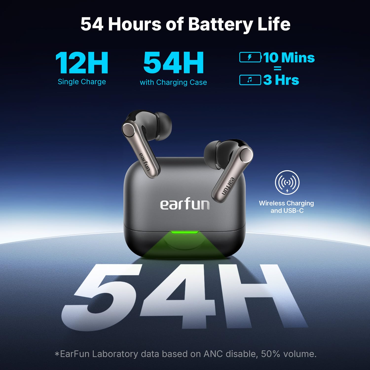 EarFun Air Pro 4+ case rear label emphasizing product specs and build quality