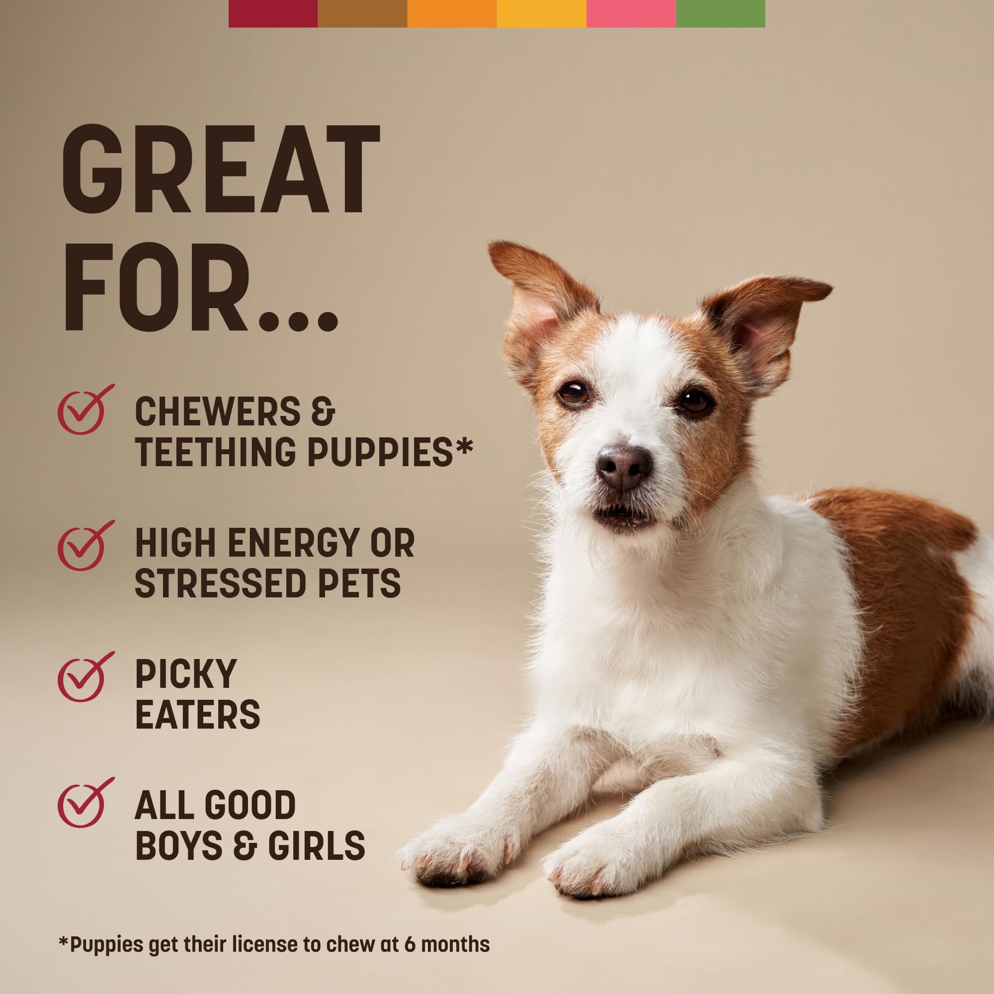Earth Animal nutrition label and pack details for informed pet owners