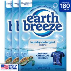 Earth Breeze front packaging showing calming lavender scent and compact benefit