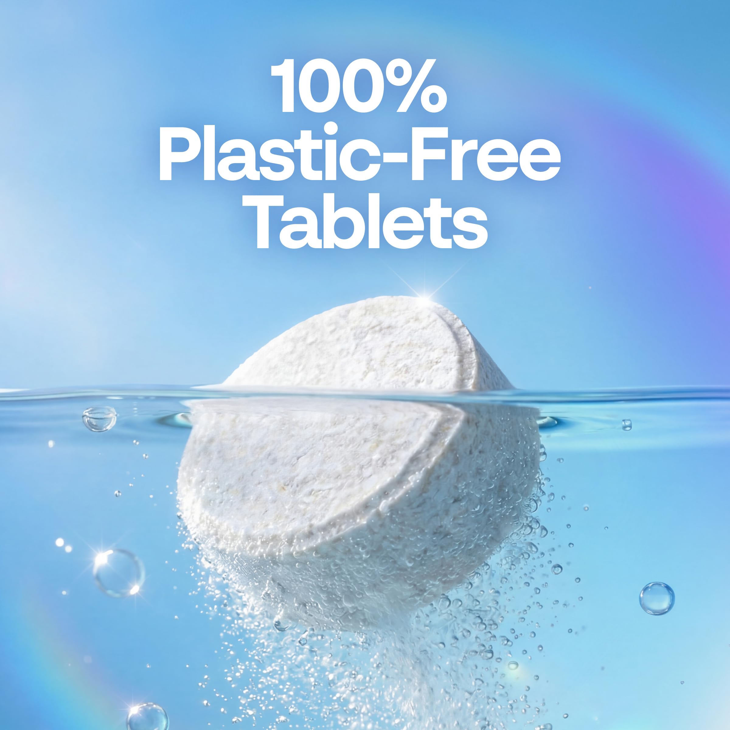 Close-up of a single Earth Breeze tablet texture highlighting concentrated formula