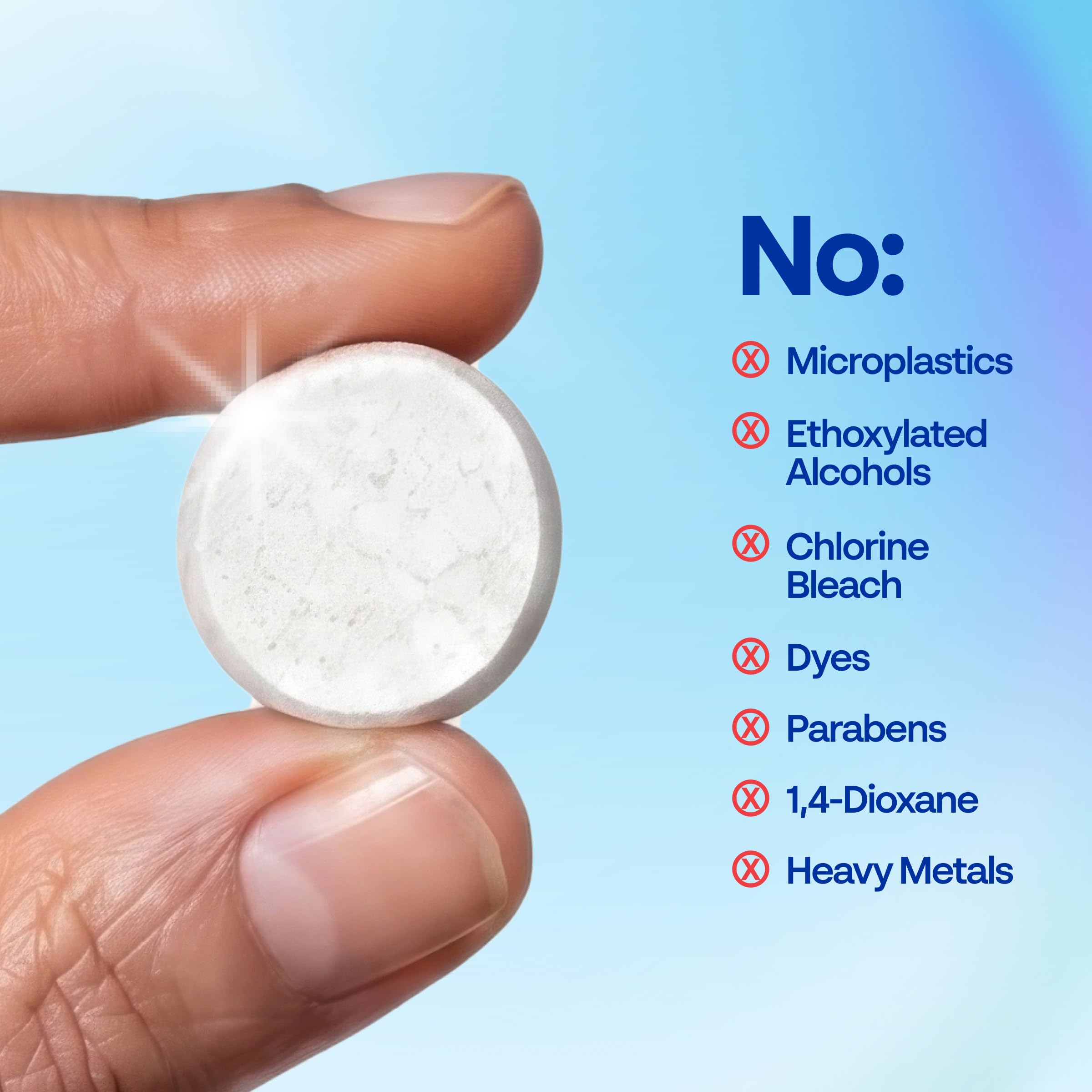 Earth Breeze tablets beside baby bottle demonstrating safe cleaning for baby items